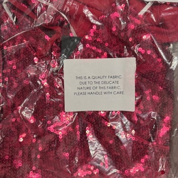 NWT Lulus Below the Stars Wine Red Sequin Asymmetrical Bodycon Dress (size S) - Picture 6 of 10